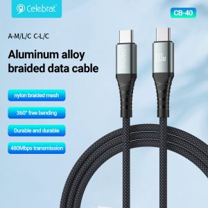 Aluminum alloy braided data cable