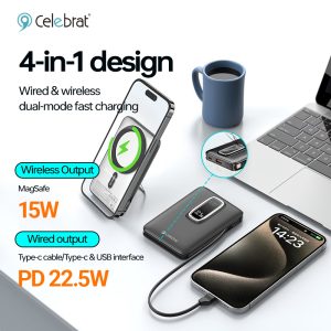4-in-1 design, wired and wireless dual-mode fast charging