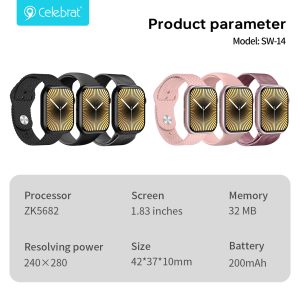 Celebrat SW-14 Smartwatch With Exquisite Design prodyct parameter