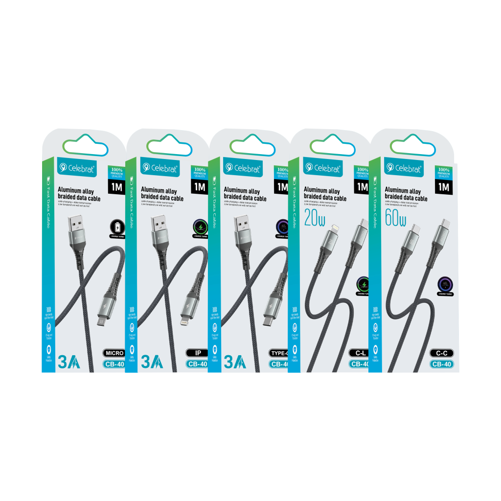 Celebrat CB-40 Charging & Data Transmission Cable packaging