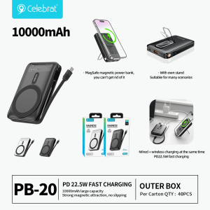 Celebrat PB-20 MagSafe Magnetic Power Bank On Sale
