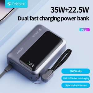 35W+22.5W Dual fast charging power bank