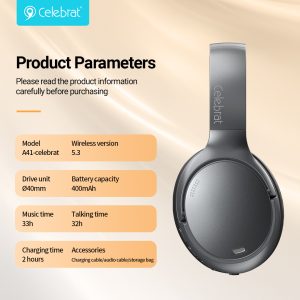Celebrat A41 Wireless Headphones Parameter Imagine
