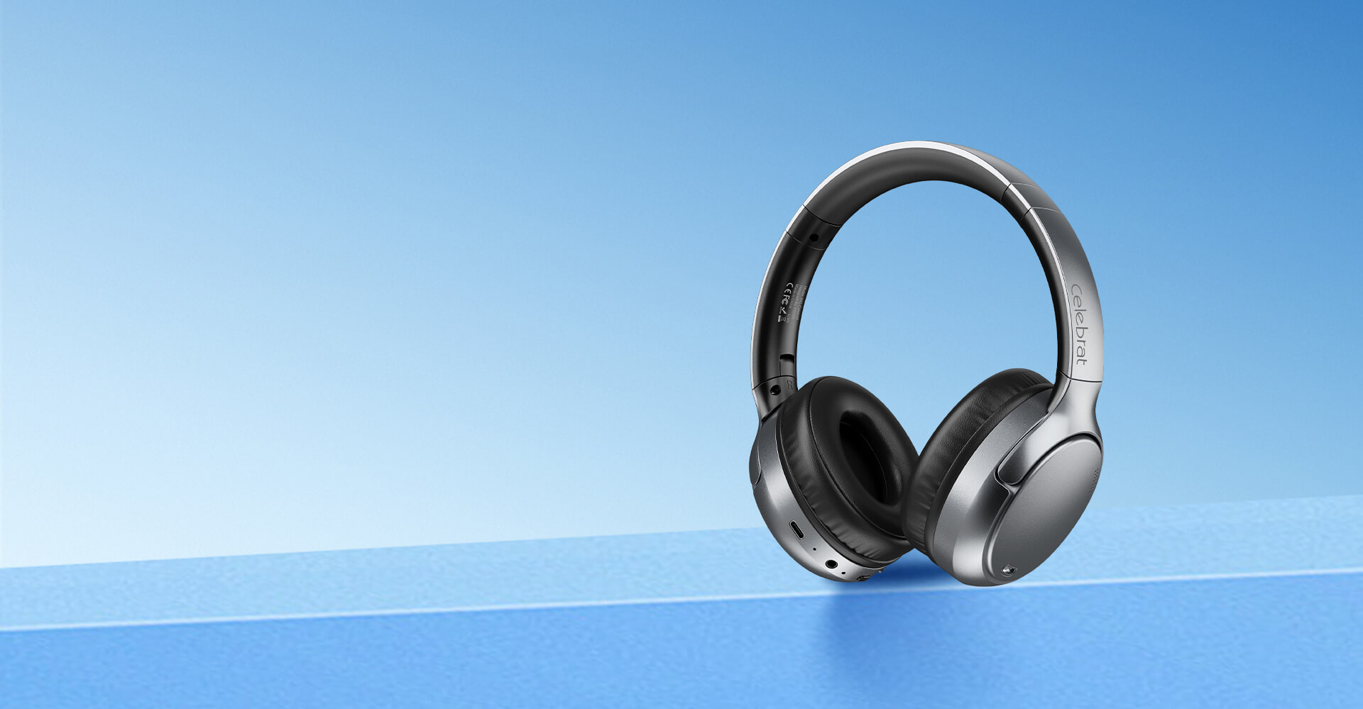 Celebrat A41 Wireless Headphones Scene Display