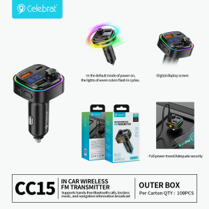 Hot-selling Celebrat CC-15 Car Charger 