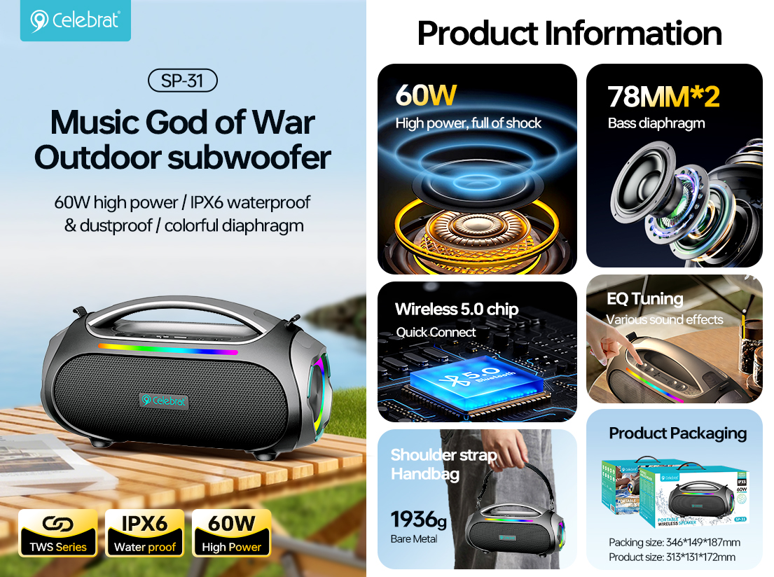 SP-31 Bluetooth Speaker Product Information