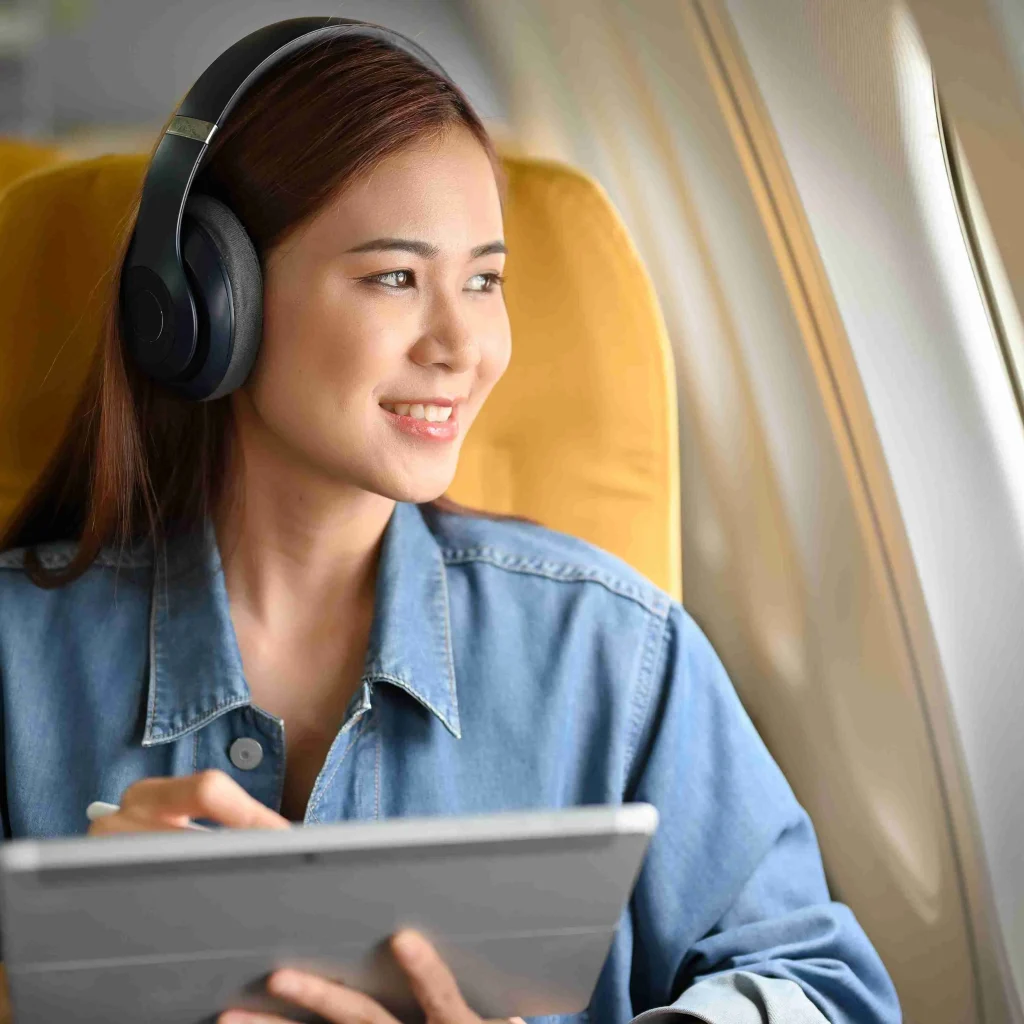 Bluetooth headphones work on planes