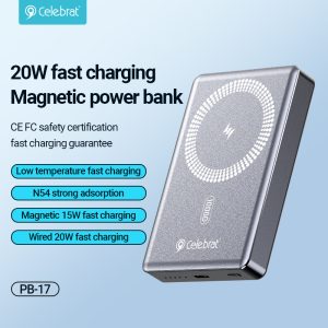 20W fast charging Magnetic power bank