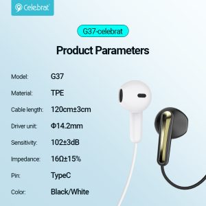 G37 Wired Earphones Parameter Imagine