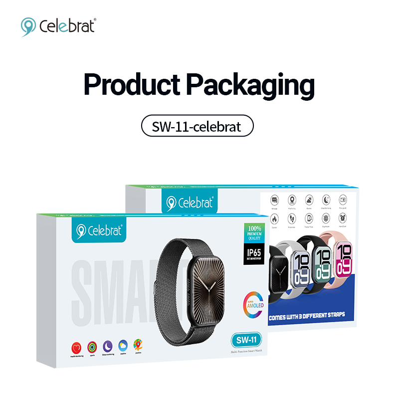 Celebrat SW-11 Multilingual SmartWatch Packaging Imagine