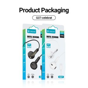 G37 Wired Earphones Packaging Imagine