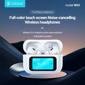 Full-color touch screen Noise-cancelling Wireless Headphones