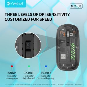 THREE LEVELS OF DPISENSITIVITYCUSTOMIZED FOR SPEED