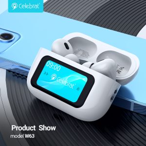 Hot-selling Celebrat W63 ANC TWS Earbuds Product Show