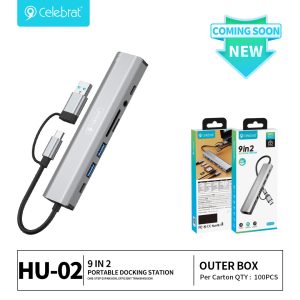 Celebrat HU-02 9-in-1 USB C Plug Hub are hot selling