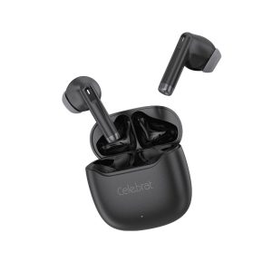 Black Celebrat W75 Lightweight Hi-Fi TWS Earbuds
