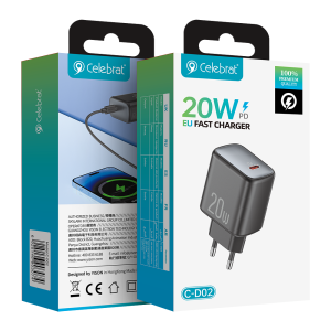 Celebrat CD-02 EU 20W PD PPS Fast Charger Product packaging