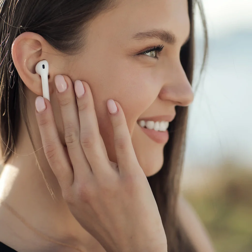White Bluetooth Headphones