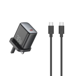 Celebrat C-D03 UK 30W GaN Fast Charging Charger Type-C to Type-C