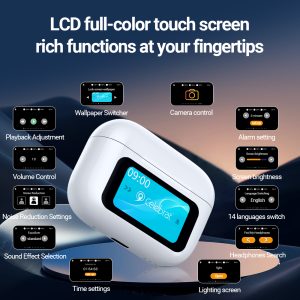 LCD full-color touch screen rich functions at your fingertips