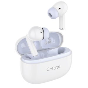 Hot-selling White Celebrat W73 Bluetooth 5.4 TWS Earbuds