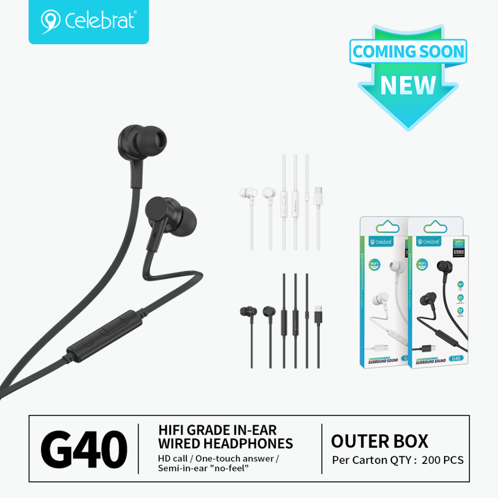 New arrival hot-selling G40 wired earphones