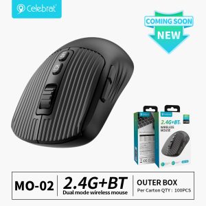 Hot-selling Celebrat MO-02 Silent Dual-Mode Wireless Mouse