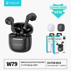 Hot-selling Celebrat W79 TWS Earbuds with Enhanced Sound