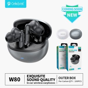 Hot-selling Celebrat W80 Bluetooth 5.4 Hi-Res Audio Earbuds