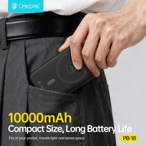 10000mAh Compact Size, Long Battery Life