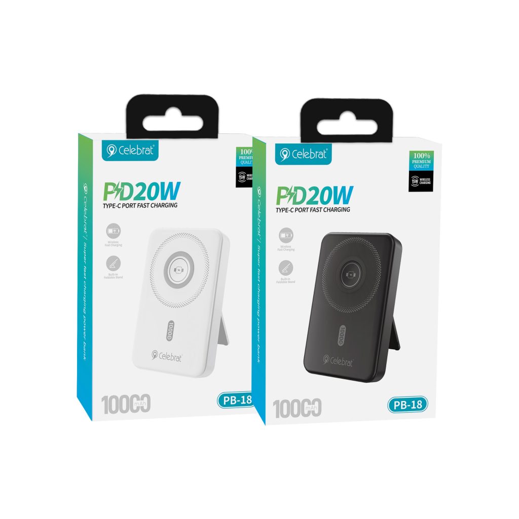 Celebrat PB-18 Magnetic Power Bank with MagSafe Product Packaging