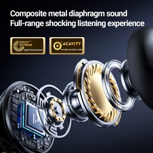 Composite metal diaphragm sound 
Full-range shocking listening experience
