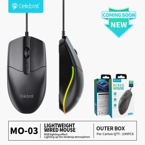 Hot-selling Celebrat MO-03 RGB Office & Gaming Mouse