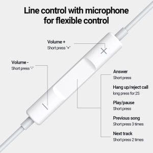 Line control with microphone for flexible control