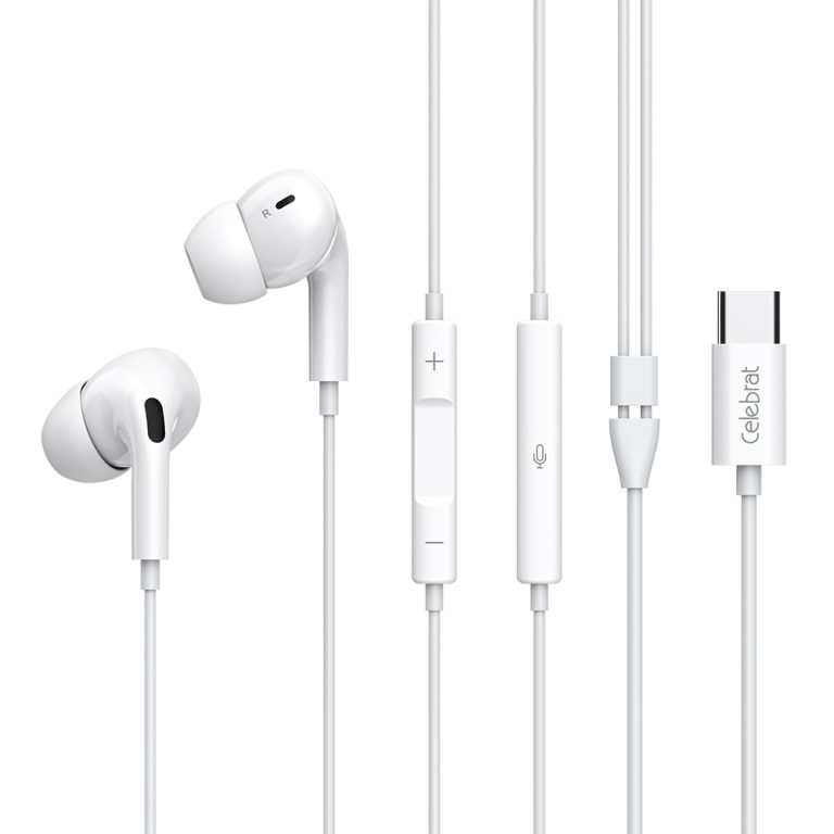 Celebrat E300 Type-C Wired Headphones with Mic