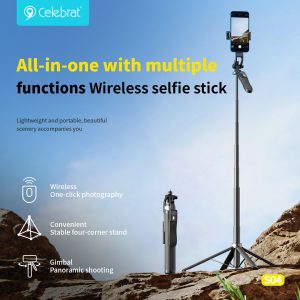 All-in-one with multip functions Wireless selfie stick
