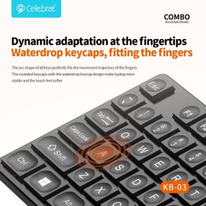 Dynamic adaptation at the fingertips Waterdrop keycaps, fitting the fingers