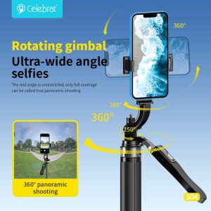 Rotating gimbal Ultra-wide angle selfies