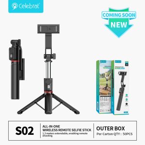 Celebrat S02 Portable Selfie Stick Tripod Coming Soon