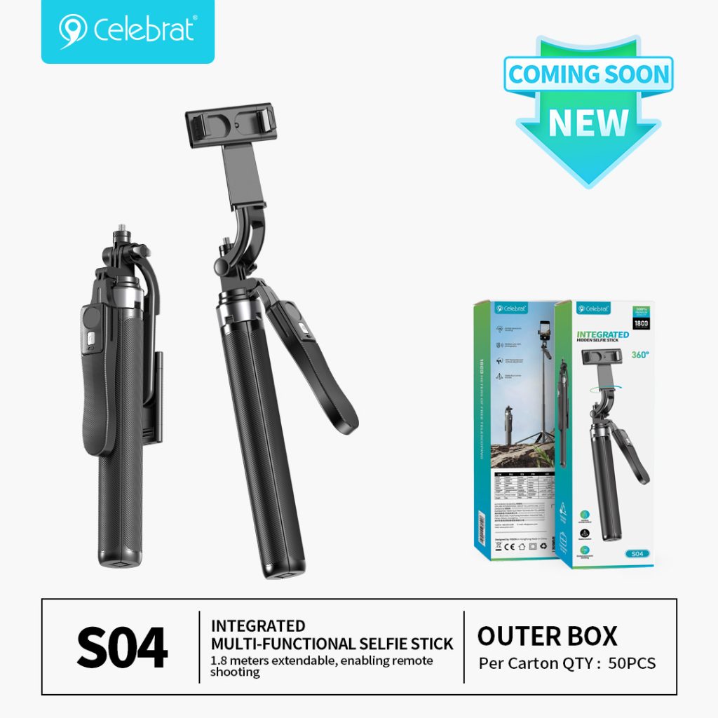 Celebrat S04 Remote Selfie Stick Tripod Coming Soon