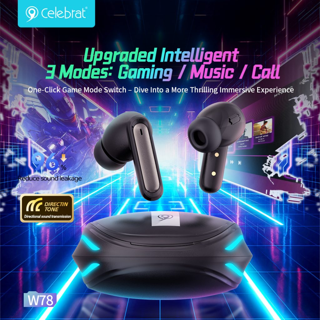 Upgraded intelligent 3Modes: Gaming / Music / Call