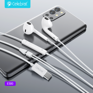 Celebrat E500 Type-C Wired Earphones with Mic Product Show
