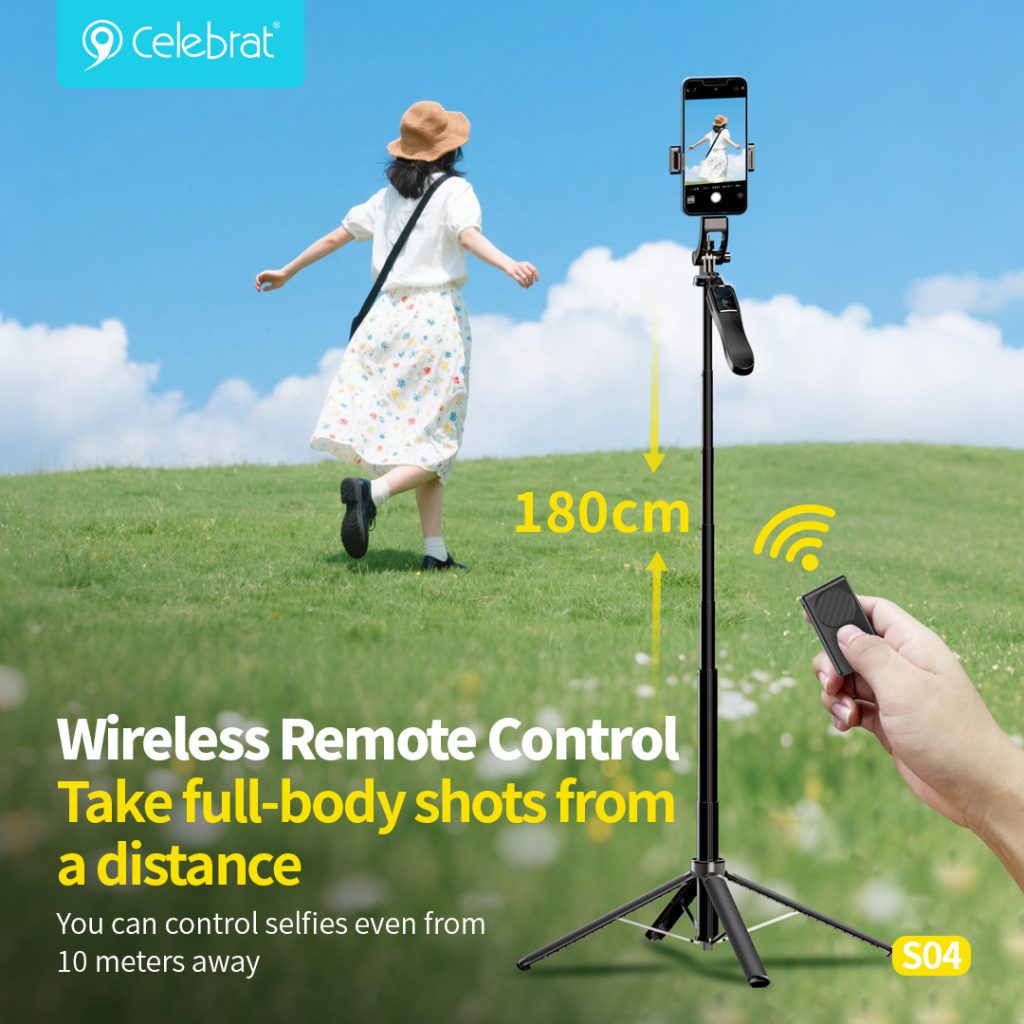Wireless Remote Control Take full-body shots from a distance