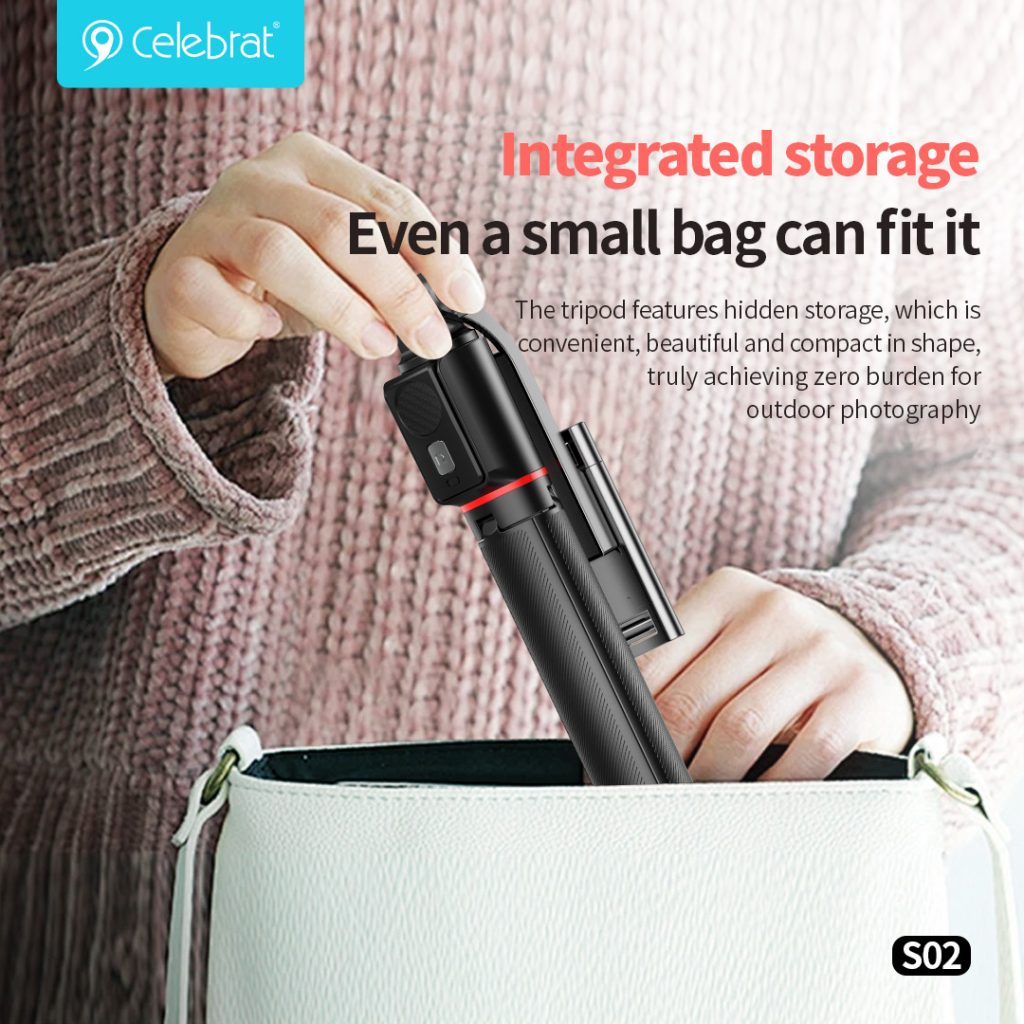 Integrated storage
Even a small bag can fit it