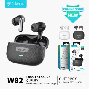 Celebrat W82 TWS - Leather & Metal Hi-Fi Earbuds Coming Soon