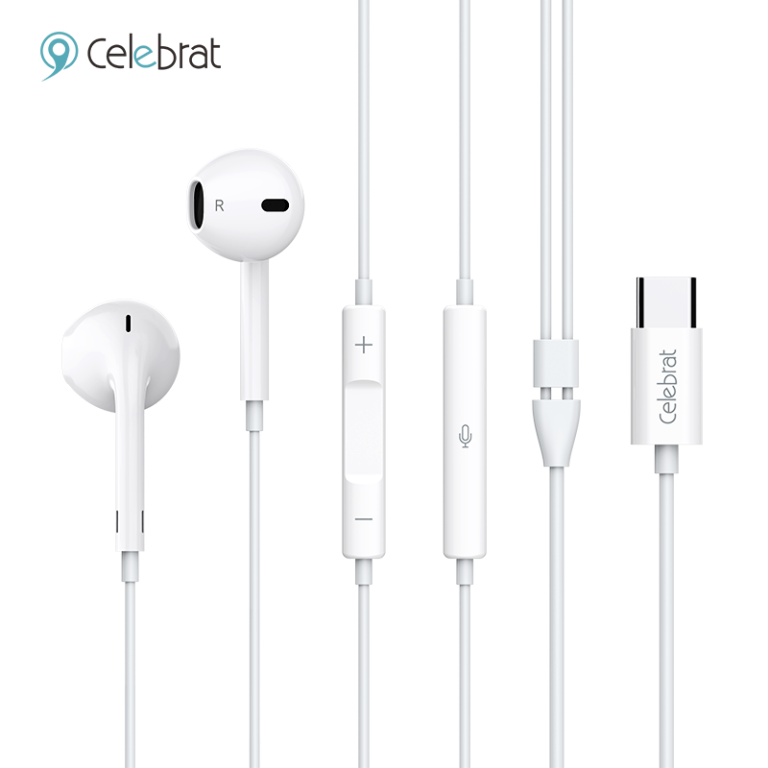 Celebrat E500 Type-C Wired Earphones with Mic