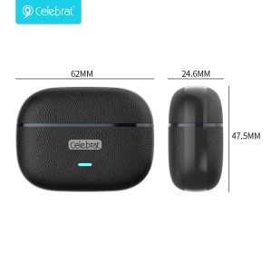 Celebrat W82 TWS - Leather & Metal Hi-Fi Earbuds