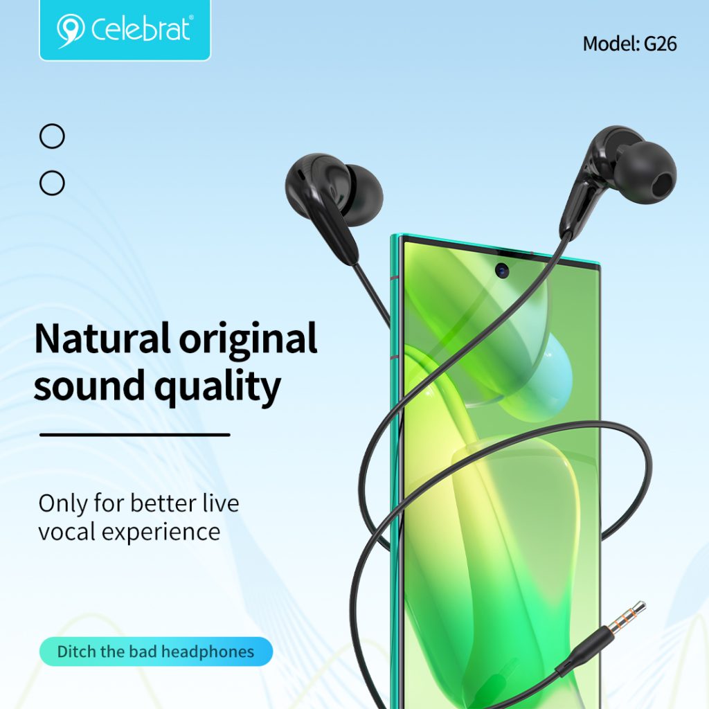 Natural original sound quality