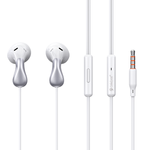  Celebrat G29 White Wired Earphones with Mic, 14mm Driver & Deep Bass