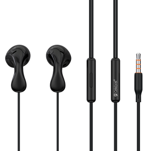  Celebrat G29 Black Wired Earphones with Mic, 14mm Driver & Deep Bass